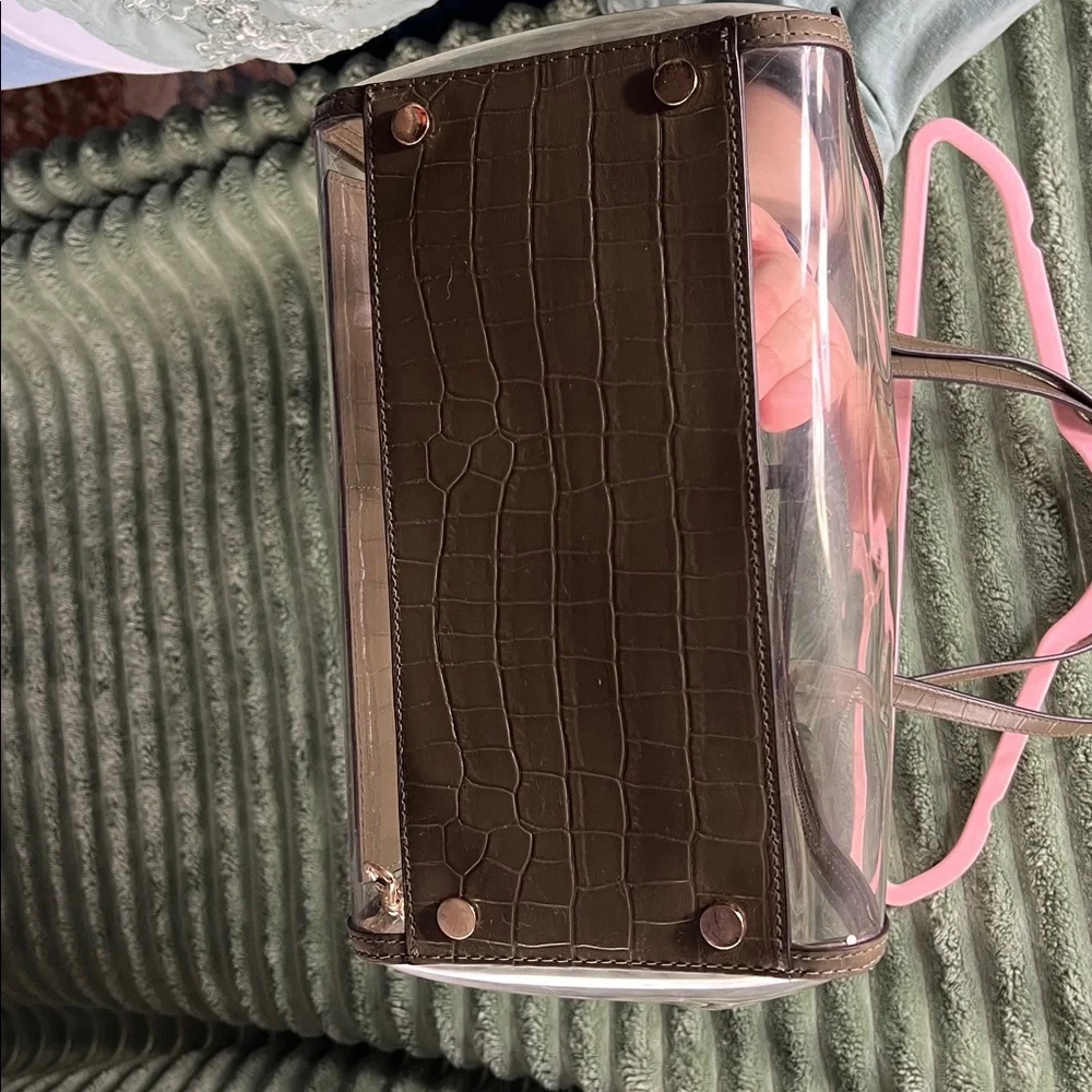 Michael Kors Brown and Transparent Tote - Picture 7 of 7